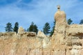 Bryce canyon : peak of The Queen Royalty Free Stock Photo