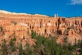 Bryce Canyon - Scenic view of hoodoo sandstone rock formation towers on Queens Garden trail in Bryce Canyon National Park, Utah