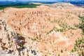 Bryce canyon view from above Royalty Free Stock Photo