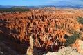 Evening Light shining on Hoodoos at Bryce Point, Bryce Canyon National Park, Utah, USA Royalty Free Stock Photo