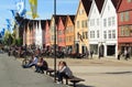 Bryggen in Bergen, Norway, during the summer