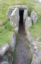 Bryn Celli Ddu prehistoric passage tomb. Entrance shown. Royalty Free Stock Photo
