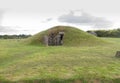 Bryn Celli Ddu prehistoric passage tomb. Entrance shown. Royalty Free Stock Photo