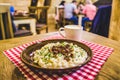 Bryndzove halusky - slovak national food Royalty Free Stock Photo