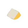 brynza cheese colored icon. Signs and symbols can be used for web, logo, mobile app, UI, UX