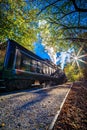 Bryson city, NC October 23, 2016 - Great Smoky Mountains Train r Royalty Free Stock Photo