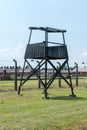 Guard tower at Auschwitz II - Birkenau, Former German Nazi Concentration and Extermination Camp