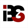 BS, IBS BIS initials letter company logo Royalty Free Stock Photo