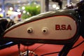 BSA Logo on A Motorcycle Fuel Tank Royalty Free Stock Photo