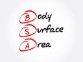 BSA - Body Surface Area acronym