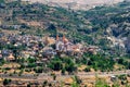 Bsharri, Lebanon is a beautiful town of Kadisha Valley, part of the Unesco World Heritage Royalty Free Stock Photo