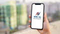 BSNL 5G displayed on a mobile phone screen, also known as Bharat Sanchar Nigam Limited Royalty Free Stock Photo