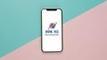 BSNL 5G displayed on a mobile phone screen, also known as Bharat Sanchar Nigam Limited Royalty Free Stock Photo