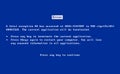 BSOD screen old 98 error crash software. Bluescreen death system pc bug, bsod screen