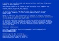 BSOD screen old 98 error crash software. Bluescreen death system pc bug, bsod screen