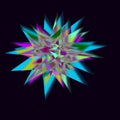 bstract fractal background. Digital art. 3d rendering. magic crystal