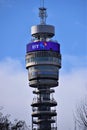 BT Tower detail, London, England Royalty Free Stock Photo