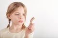 BTE hearing aid and a kid Royalty Free Stock Photo