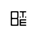 BTE letter logo creative design with vector graphic, BTE Royalty Free Stock Photo