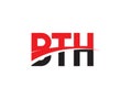 BTH Letter Initial Logo Design Vector Illustration Royalty Free Stock Photo