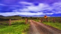 BTops gloucester Rd Gate Cattle sign Royalty Free Stock Photo