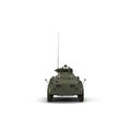 BTR-80 wheeled armoured vehicle personnel carrier on white. 3D illustration