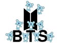 BTS icon illustrations fanart Royalty Free Stock Photo