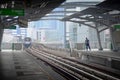 BTS or Skytrain in Bangkok Thailand.