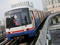 BTS Skytrain on Elevated Rails in Bangkok