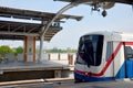 BTS or Skytrain stop receive people at Mochit station