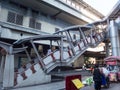 BTS station Victory Monument BANGKOK THAILAND-30 OCTOBER 2018;Is a sky train station Elevated over Phayathai Road. Bangkok Front