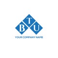 BTU letter logo design on white background. BTU creative initials letter logo concept. BTU letter design Royalty Free Stock Photo