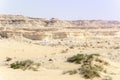 Bu Salwa Shelf Hills Desert Landscape With Limestone Hillocks In The Background