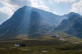 Buachaille Etive Mor Stob dearg in Glen Coe valley, Scotland Royalty Free Stock Photo