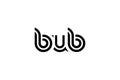 BUB Creative Unique Modern Letter Logo Design. Elegant Monogram Logo Design with Decorative Elements and Typography Royalty Free Stock Photo