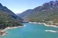 Bubal`s dam from the high of the mountains in Pyrenees Royalty Free Stock Photo