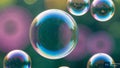 Bubble background generate by ai Royalty Free Stock Photo