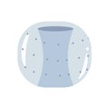 Bubble ball soccer, zorb vector icon