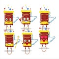 Bubble blaster firework cartoon designs as a cute angel character