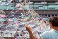 Bubble Blowing Street Entertainer