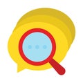 Bubble chat bubble Vector Icon which can easily modify