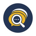Bubble chat bubble Vector Icon which can easily modify