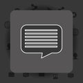 Bubble chat speakbox Royalty Free Stock Photo
