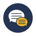 Bubble, chat Vector Icon which can easily modify Royalty Free Stock Photo