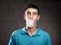 Bubble with chewing gum Royalty Free Stock Photo