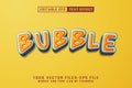 Bubble Editable Text Effect Royalty Free Stock Photo