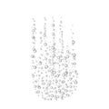 Bubble fizz cup water vector champagne soda sparkle underwater bubbles background. Fizz foam liquid transparent