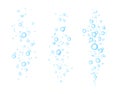 Bubble fizz water vector champagne soda sparkle underwater bubbles background. Fizz foam liquid transparent