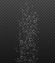 Bubble fizz water vector champagne soda sparkle underwater bubbles background. Fizz foam liquid transparent