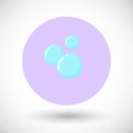 Bubble flat icon